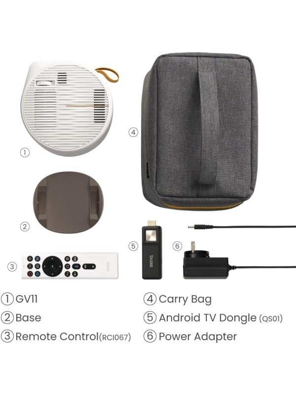 BenQ GV11 LED Portable Ceiling Projector with Rotating Angle Projection